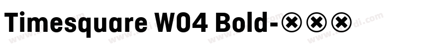 Timesquare W04 Bold字体转换
